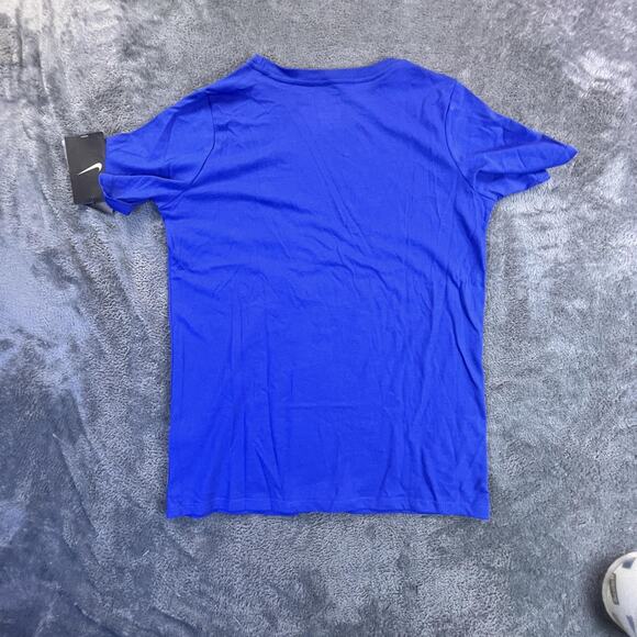 Nike Shirt Boys Large Blue Dri-Fit Cotton Football Graphic Athletic New Tag - Picture 10 of 11